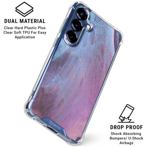 Space Marble Galaxy S25 Clear Case